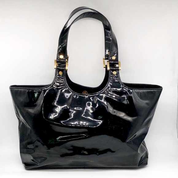 Tory Burch Bombe Patent Leather Tote - Picture 6 of 12